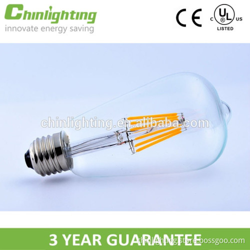 Chinlighitng UL CUL LED Filament Light Bulb ST21 ST64 4W E26 Dimmable Filament Light Lamp
